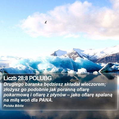 Liczb 28:8 POLUBG Bible Verse Image