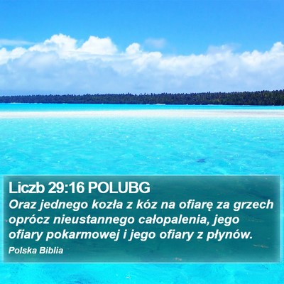 Liczb 29:16 POLUBG Bible Verse Image