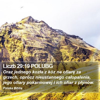 Liczb 29:19 POLUBG Bible Verse Image