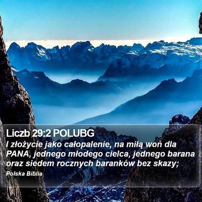 Liczb 29:2 POLUBG Bible Verse Image