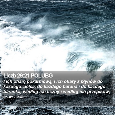 Liczb 29:21 POLUBG Bible Verse Image