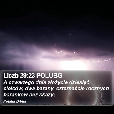 Liczb 29:23 POLUBG Bible Verse Image