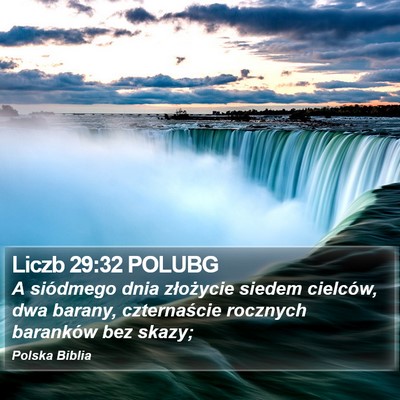Liczb 29:32 POLUBG Bible Verse Image