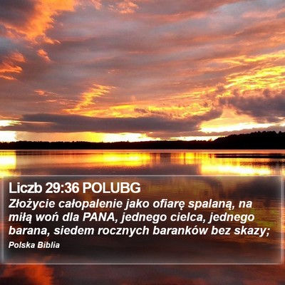 Liczb 29:36 POLUBG Bible Verse Image