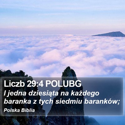 Liczb 29:4 POLUBG Bible Verse Image
