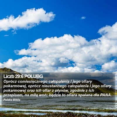 Liczb 29:6 POLUBG Bible Verse Image