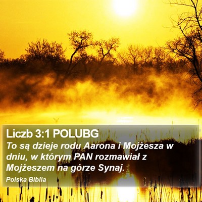 Liczb 3:1 POLUBG Bible Verse Image