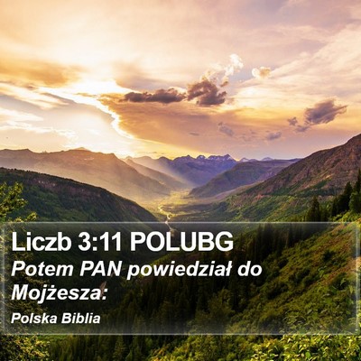 Liczb 3:11 POLUBG Bible Verse Image