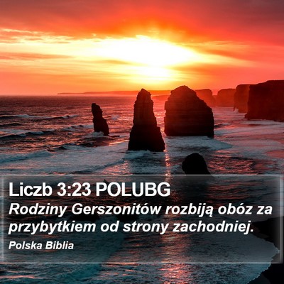 Liczb 3:23 POLUBG Bible Verse Image