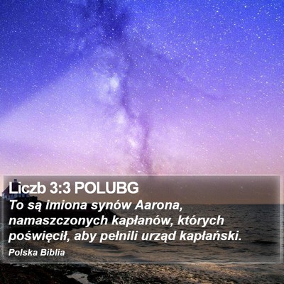 Liczb 3:3 POLUBG Bible Verse Image