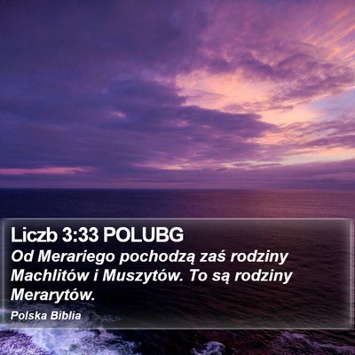 Liczb 3:33 POLUBG Bible Verse Image