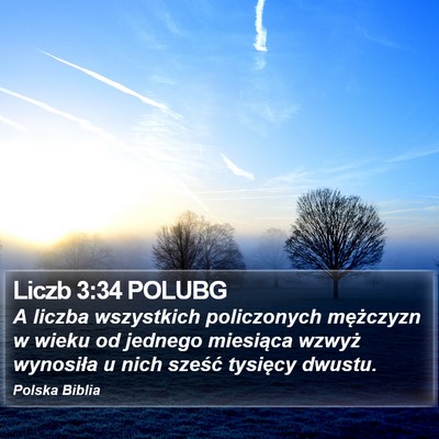 Liczb 3:34 POLUBG Bible Verse Image