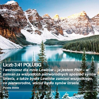Liczb 3:41 POLUBG Bible Verse Image