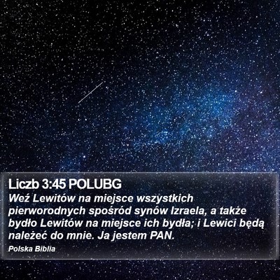 Liczb 3:45 POLUBG Bible Verse Image