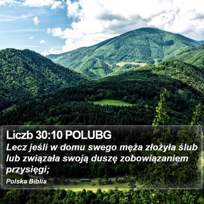 Liczb 30:10 POLUBG Bible Verse Image