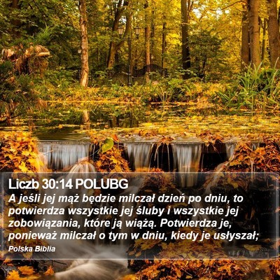 Liczb 30:14 POLUBG Bible Verse Image