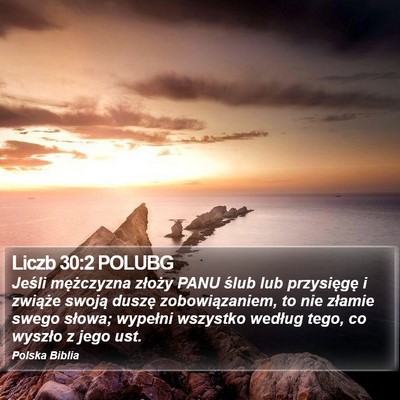 Liczb 30:2 POLUBG Bible Verse Image