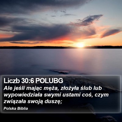 Liczb 30:6 POLUBG Bible Verse Image