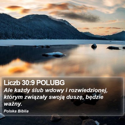 Liczb 30:9 POLUBG Bible Verse Image