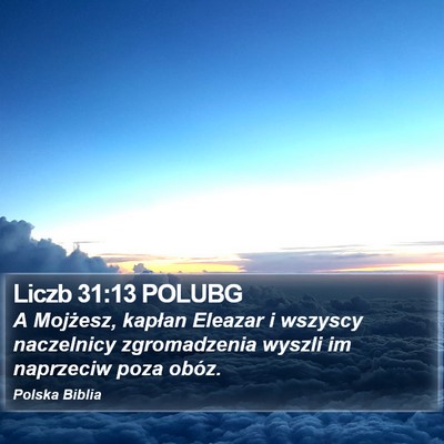 Liczb 31:13 POLUBG Bible Verse Image