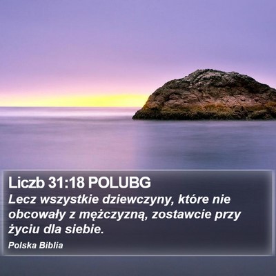 Liczb 31:18 POLUBG Bible Verse Image
