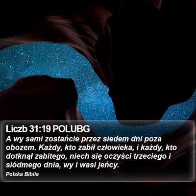 Liczb 31:19 POLUBG Bible Verse Image