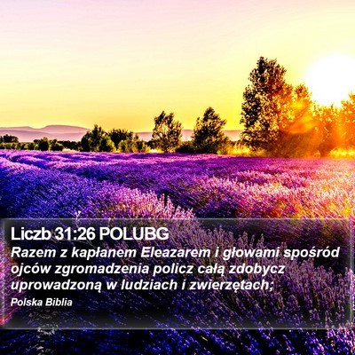 Liczb 31:26 POLUBG Bible Verse Image