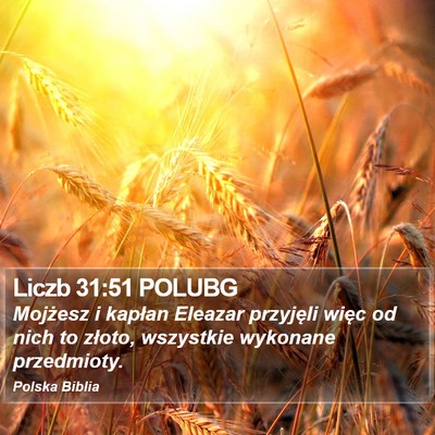 Liczb 31:51 POLUBG Bible Verse Image