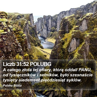 Liczb 31:52 POLUBG Bible Verse Image