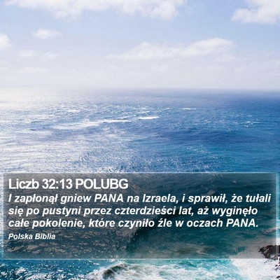 Liczb 32:13 POLUBG Bible Verse Image