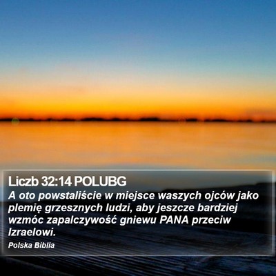 Liczb 32:14 POLUBG Bible Verse Image