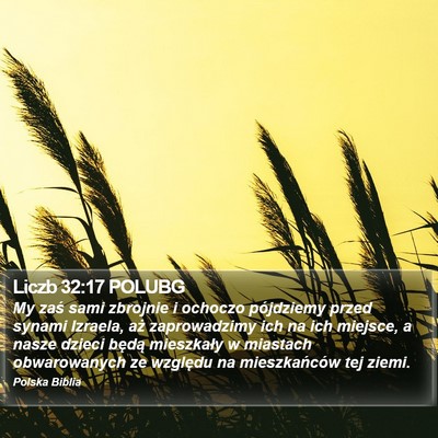 Liczb 32:17 POLUBG Bible Verse Image