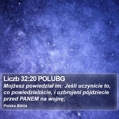 Liczb 32:20 POLUBG Bible Verse Image
