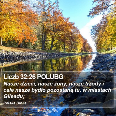 Liczb 32:26 POLUBG Bible Verse Image