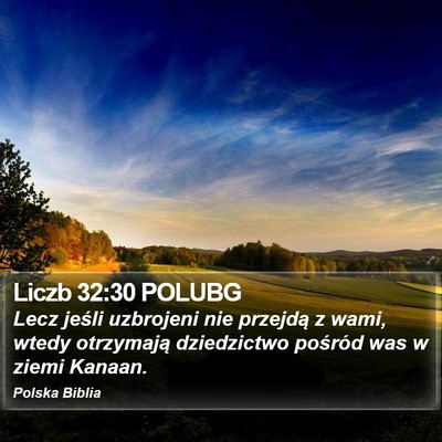 Liczb 32:30 POLUBG Bible Verse Image