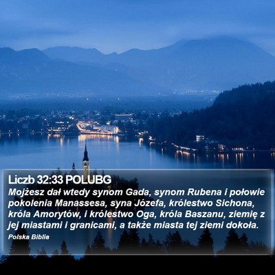 Liczb 32:33 POLUBG Bible Verse Image