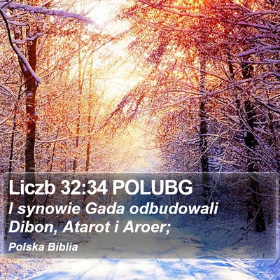 Liczb 32:34 POLUBG Bible Verse Image