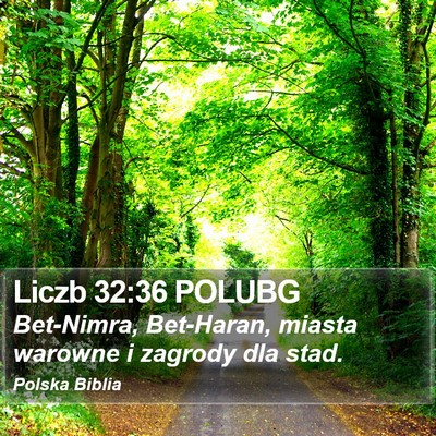 Liczb 32:36 POLUBG Bible Verse Image
