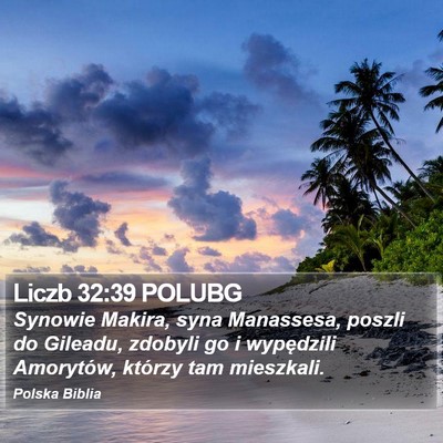 Liczb 32:39 POLUBG Bible Verse Image