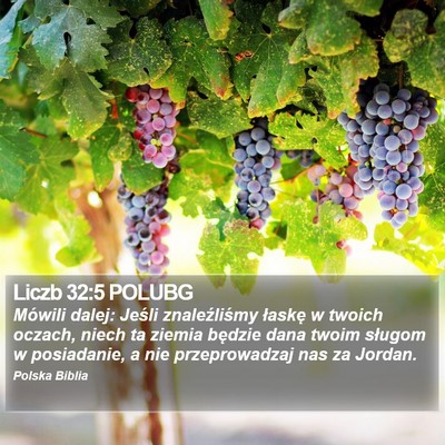 Liczb 32:5 POLUBG Bible Verse Image