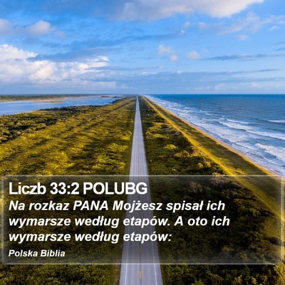Liczb 33:2 POLUBG Bible Verse Image