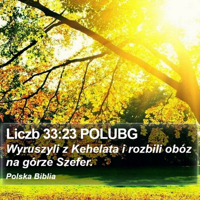 Liczb 33:23 POLUBG Bible Verse Image