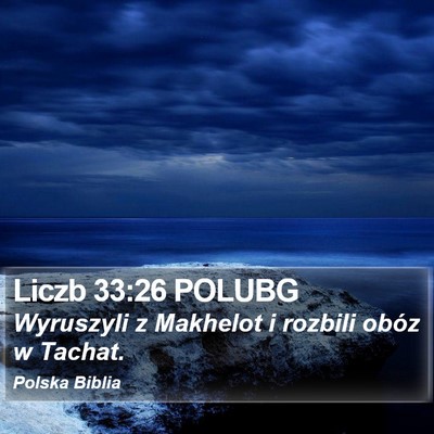 Liczb 33:26 POLUBG Bible Verse Image