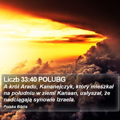 Liczb 33:40 POLUBG Bible Verse Image