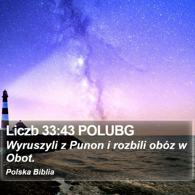 Liczb 33:43 POLUBG Bible Verse Image