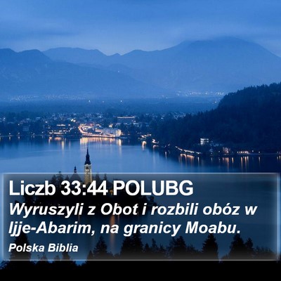 Liczb 33:44 POLUBG Bible Verse Image