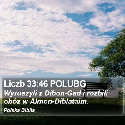 Liczb 33:46 POLUBG Bible Verse Image