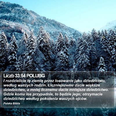 Liczb 33:54 POLUBG Bible Verse Image