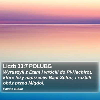Liczb 33:7 POLUBG Bible Verse Image