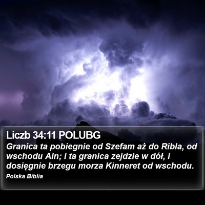 Liczb 34:11 POLUBG Bible Verse Image